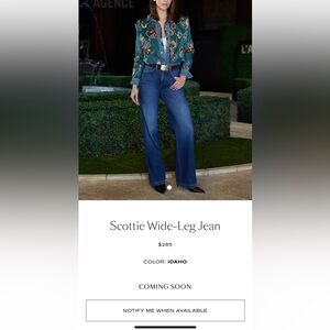 L'AGENCE Women's Dark Indigo Straight-Leg Jeans